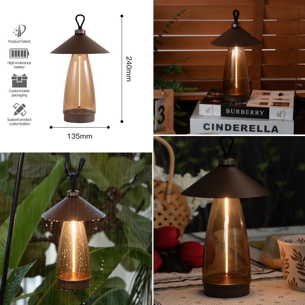 Customized Wireless Rechargeable Stepless Dimming Portable Desk Lamp DTL3130picture2