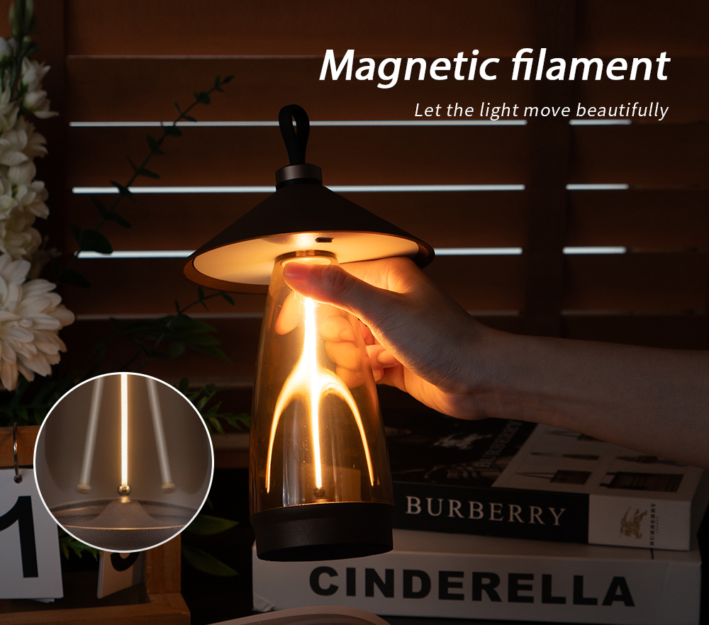 Customized Wireless Rechargeable Stepless Dimming Portable Desk Lamp DTL3130picture4