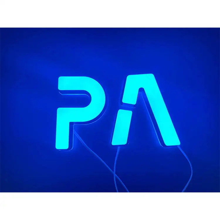 3D Acrylic LED Luminous Letters Front and Back Side Marking with Neon Light ASL250picture2