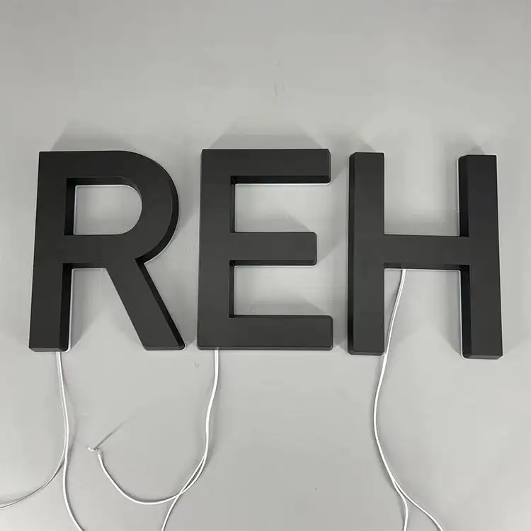 3D Acrylic LED Luminous Letters Front and Back Side Marking with Neon Light ASL250picture4