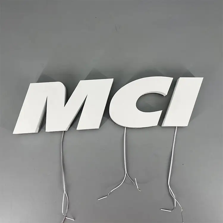 3D Acrylic LED Luminous Letters Front and Back Side Marking with Neon Light ASL250picture5