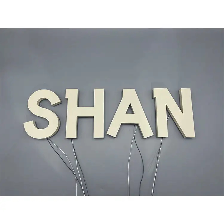 3D Acrylic LED Luminous Letters Front and Back Side Marking with Neon Light ASL250picture6