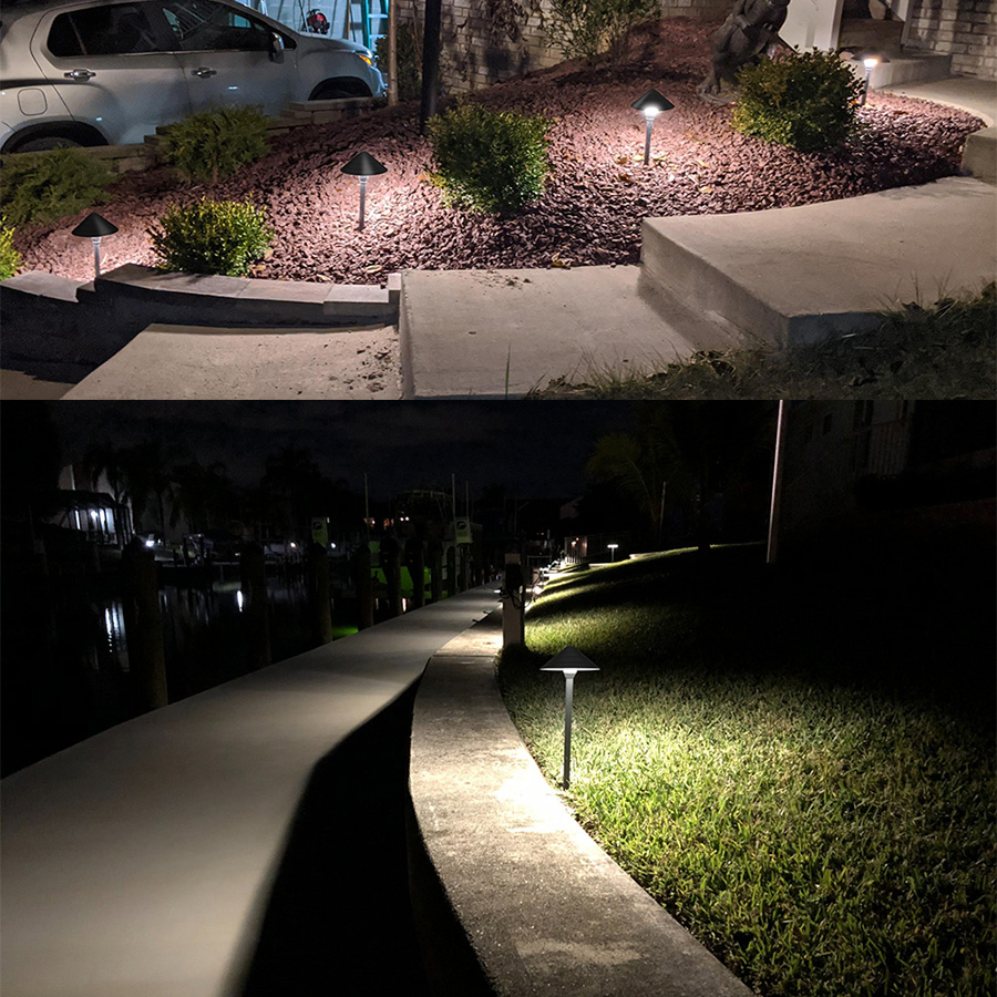 Modern Mushroom Shade Low Voltage 12V Landscape LED Path Light PWL710picture6