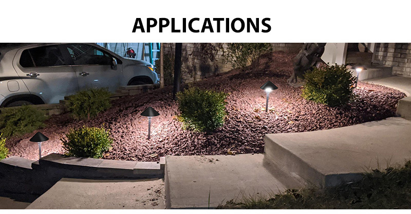 Hot Sale Modern Landscape LED Path Light Mushroom Shade Low Voltage AC DC 12V Landscape Lights ETL Listed