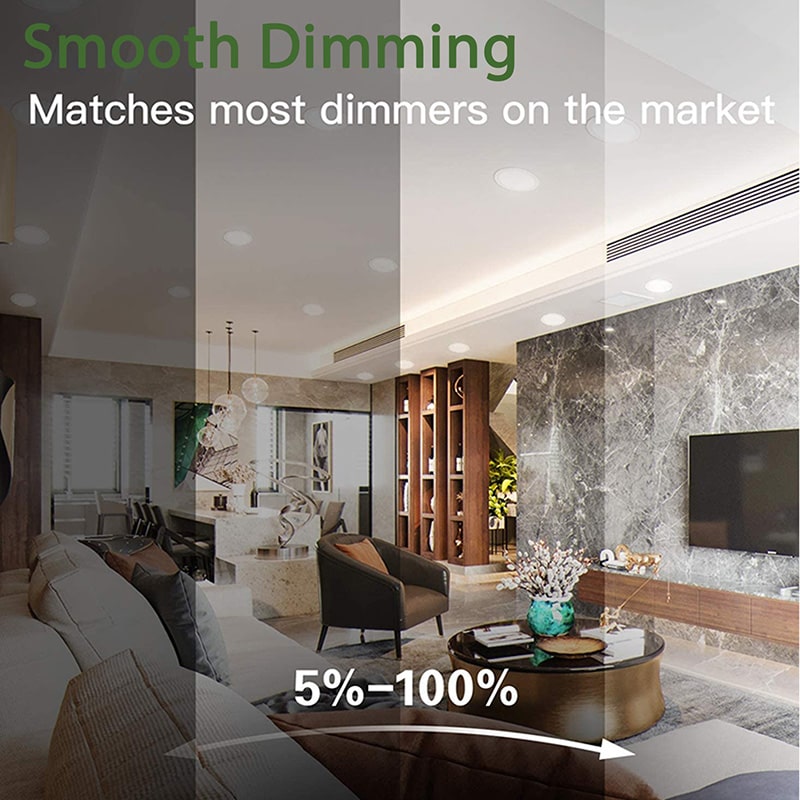 5CCT Selectable Recessed 4 Inch 12W Adjustable Gimbal LED Downlight DL2190picture6