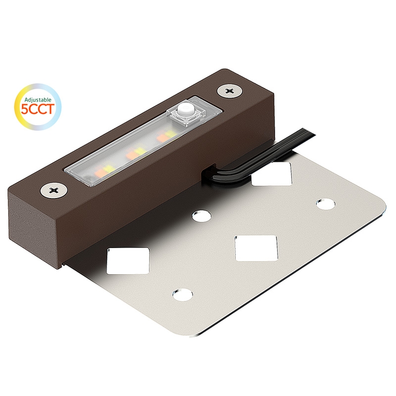 Outdoor IP65 4 Inch 1.5W 12V Low Voltage Brass 5CCT Hardscape Paver Step Light STL1110