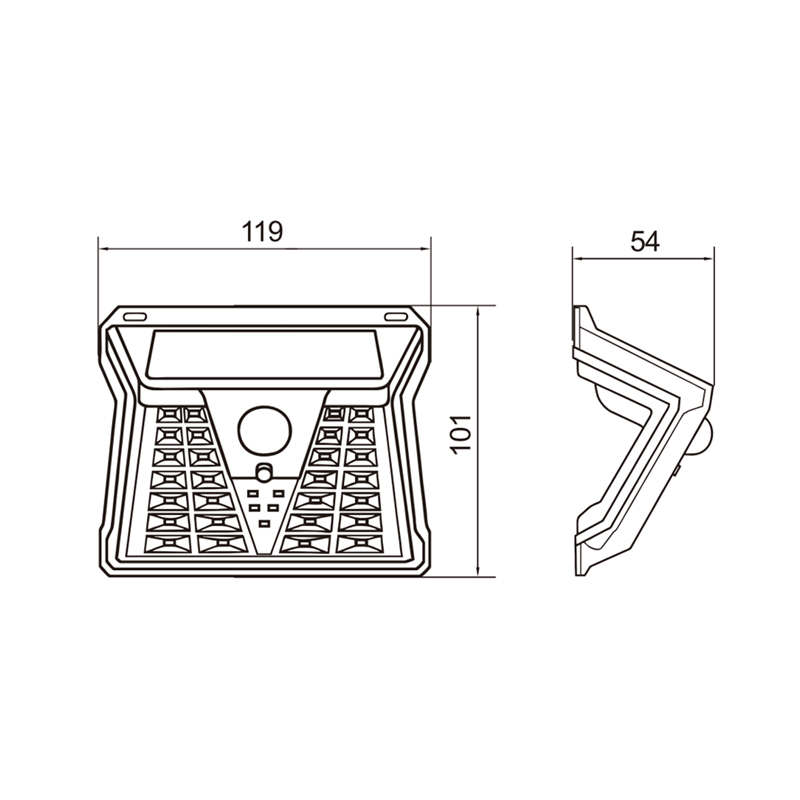Landscape IP65 Waterproof Solar Garden Wall Light SWL2310picture2