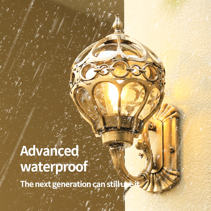Standard Antique Outdoor Ball Wall Lantern Garden Wall Sconce Exterior Light WL5280picture4