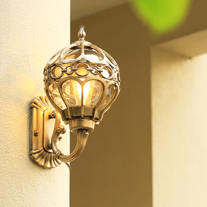 Standard Antique Outdoor Ball Wall Lantern Garden Wall Sconce Exterior Light WL5280picture5