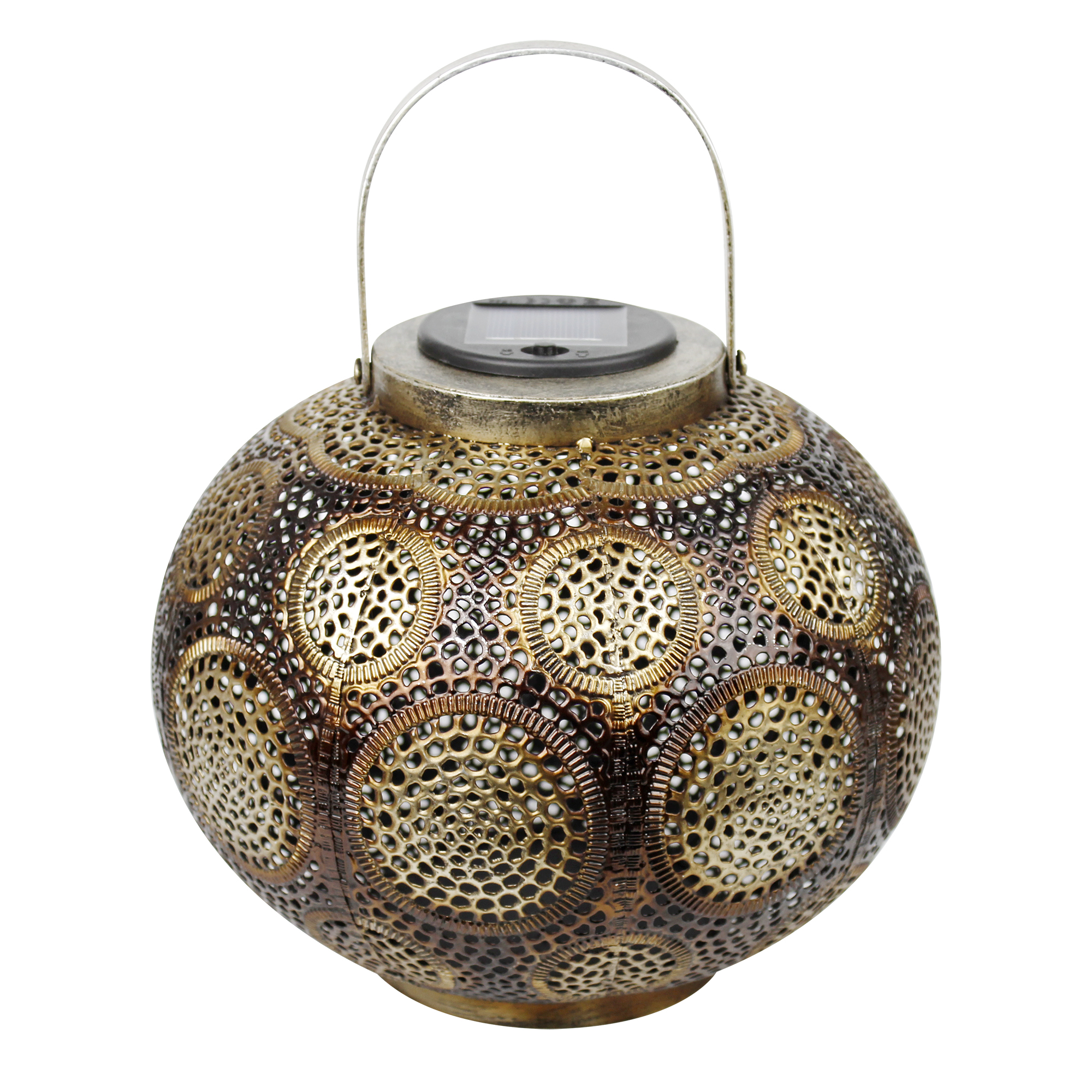 Iron LED Hollowed Pattern Outdoor Solar Lantern Decorative Garden Lamp LAN260picture5