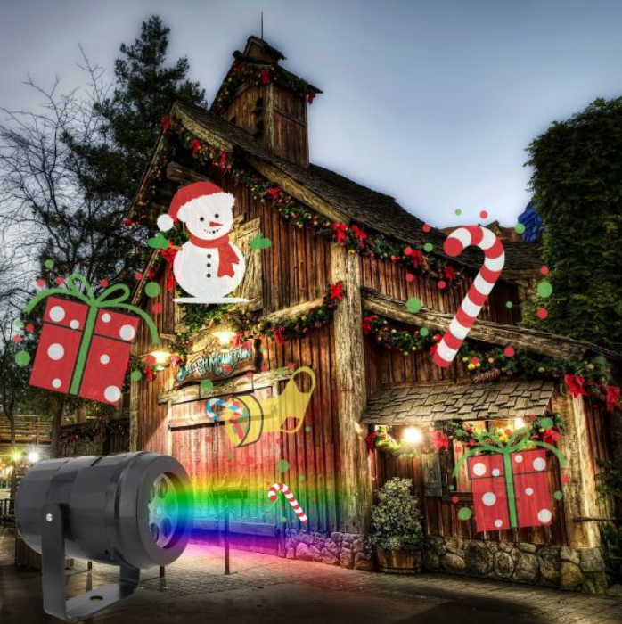 Snowflake Projector Light Colorful RGBW Christmas LED Projection Lamp LAS300picture5