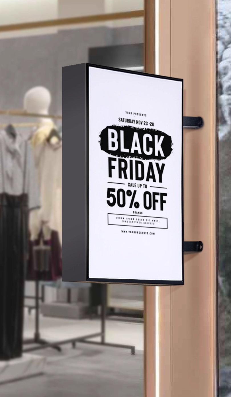 Outdoor Commercial Store Sign Light Rectangle LED Advertising Light Box ASL240picture4