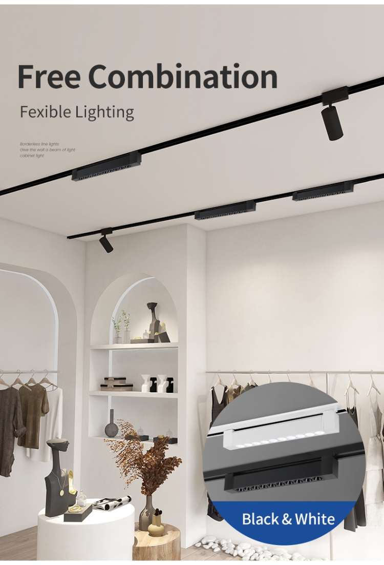 Led Track Spot Light Commercial Linear Led Track Lighting