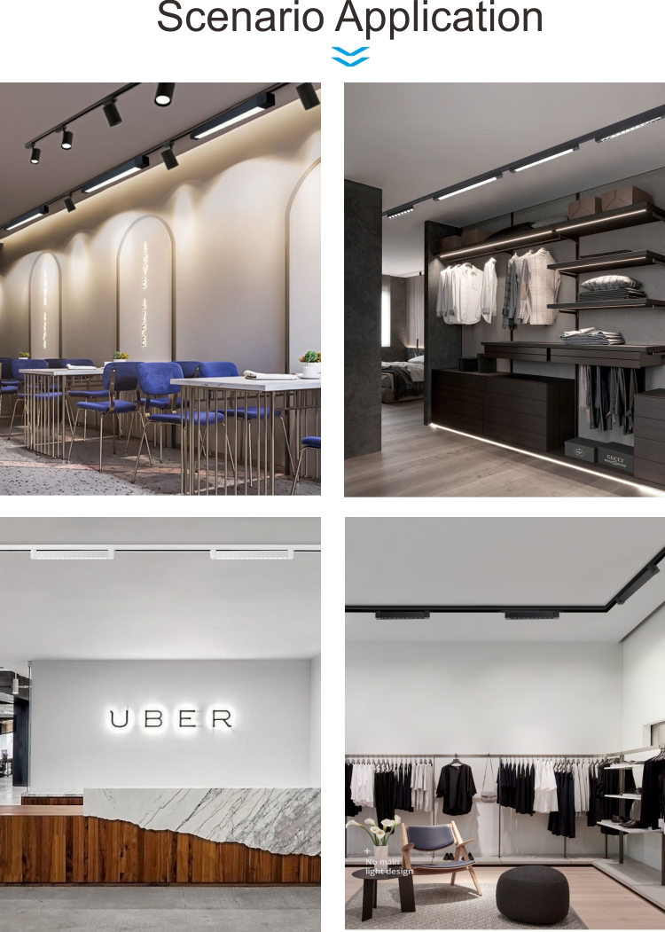 Led Track Spot Light Commercial Linear Led Track Lighting