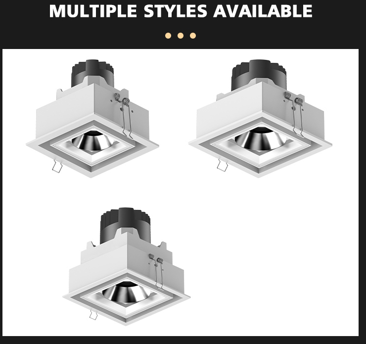 Modern Embedded Design Adjustable Spotlight Downlight 6W12W20W Ceiling Glare Spot Light Led Recessed Downlight Spotlight