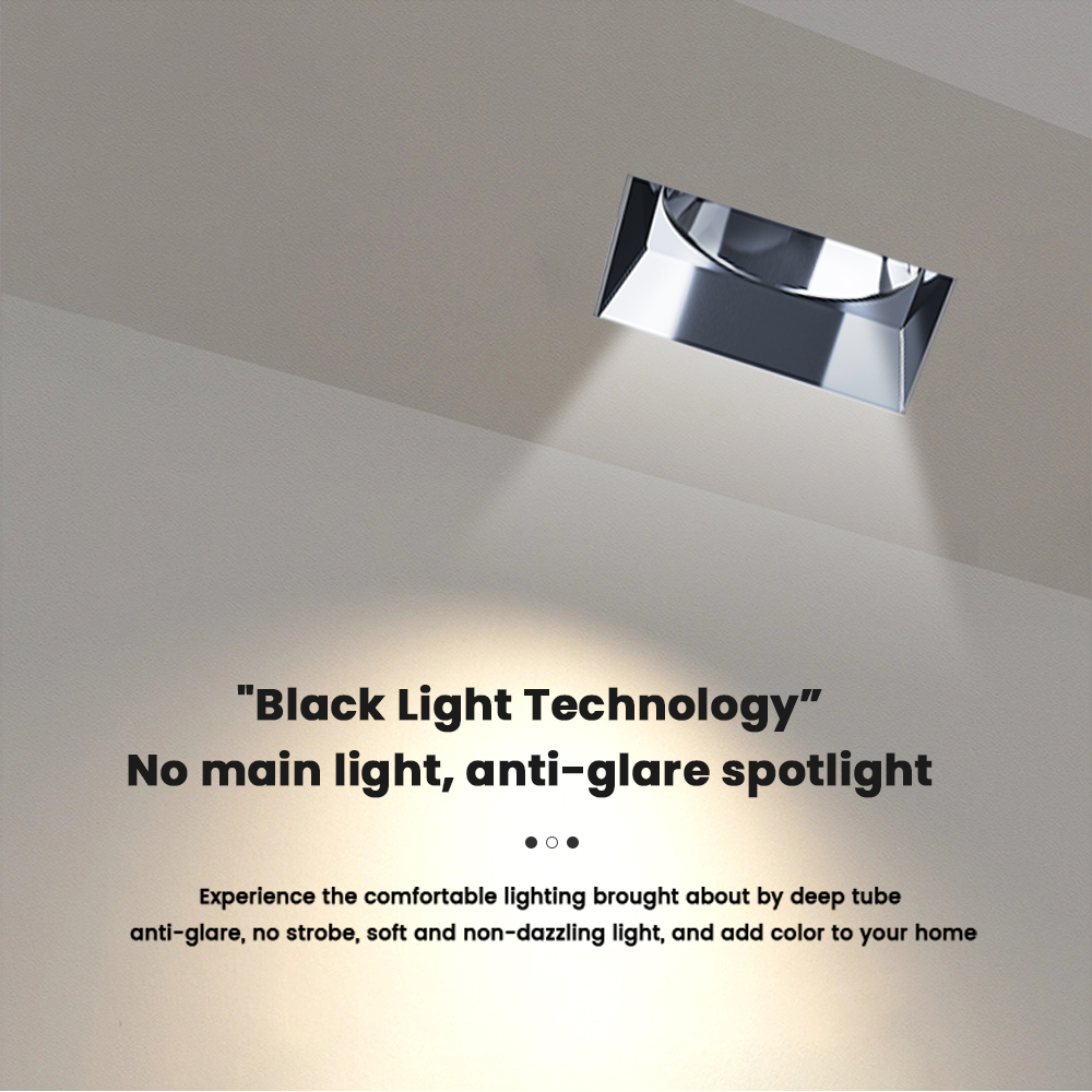 Family Hotel Smart Adjustable 18W Embedded Square LED Ceiling Downlight DL2130picture4