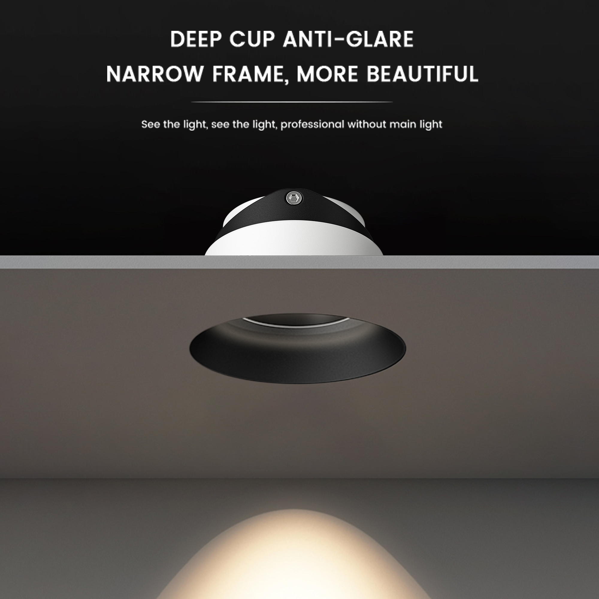 220V Adjustable Anti-Glare Led Spotlight Hotel Face Ring Downlight DL2110picture6