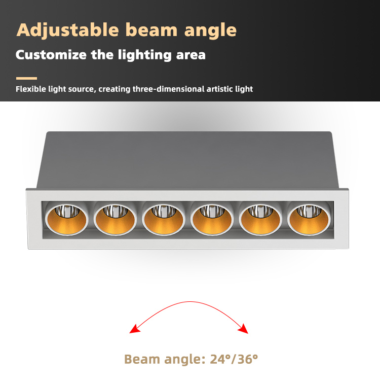 10W Rectangular Indoor Ceiling Without Decoration Embedded LED Downlight DL2090picture3
