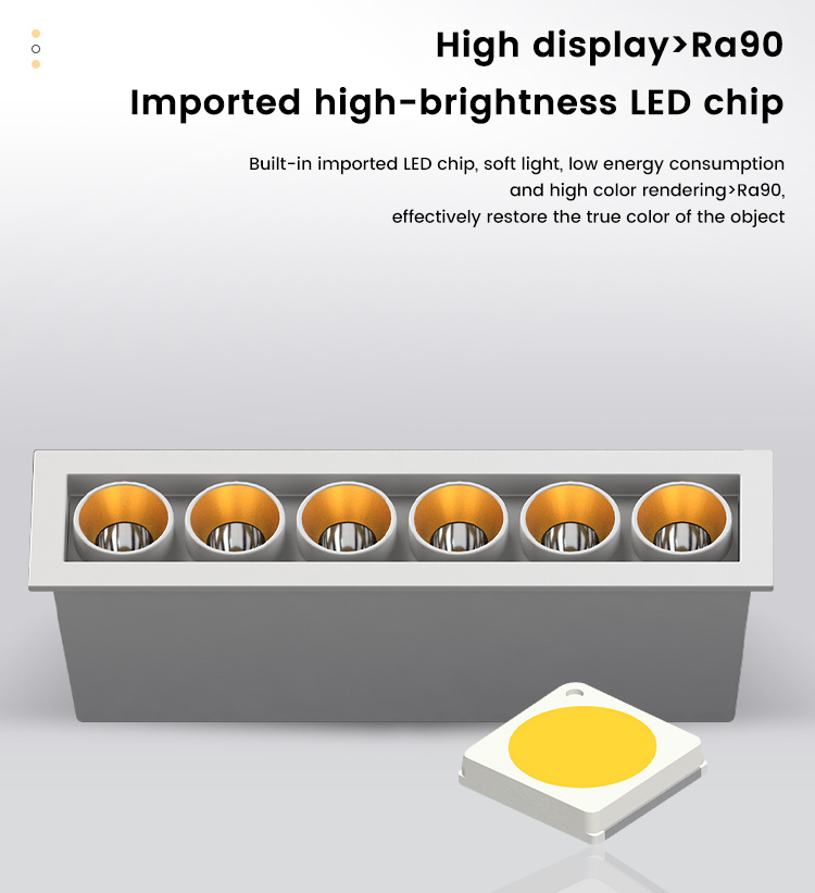 10W Rectangular Indoor Energy-Saving Ceiling Without Decoration Embedded Led Downlight