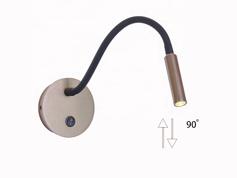 LED Goose Neck Adjustable Reading Bedside Wall Lamp for Hotel Bedroom Hose Wall Light WL5250picture5