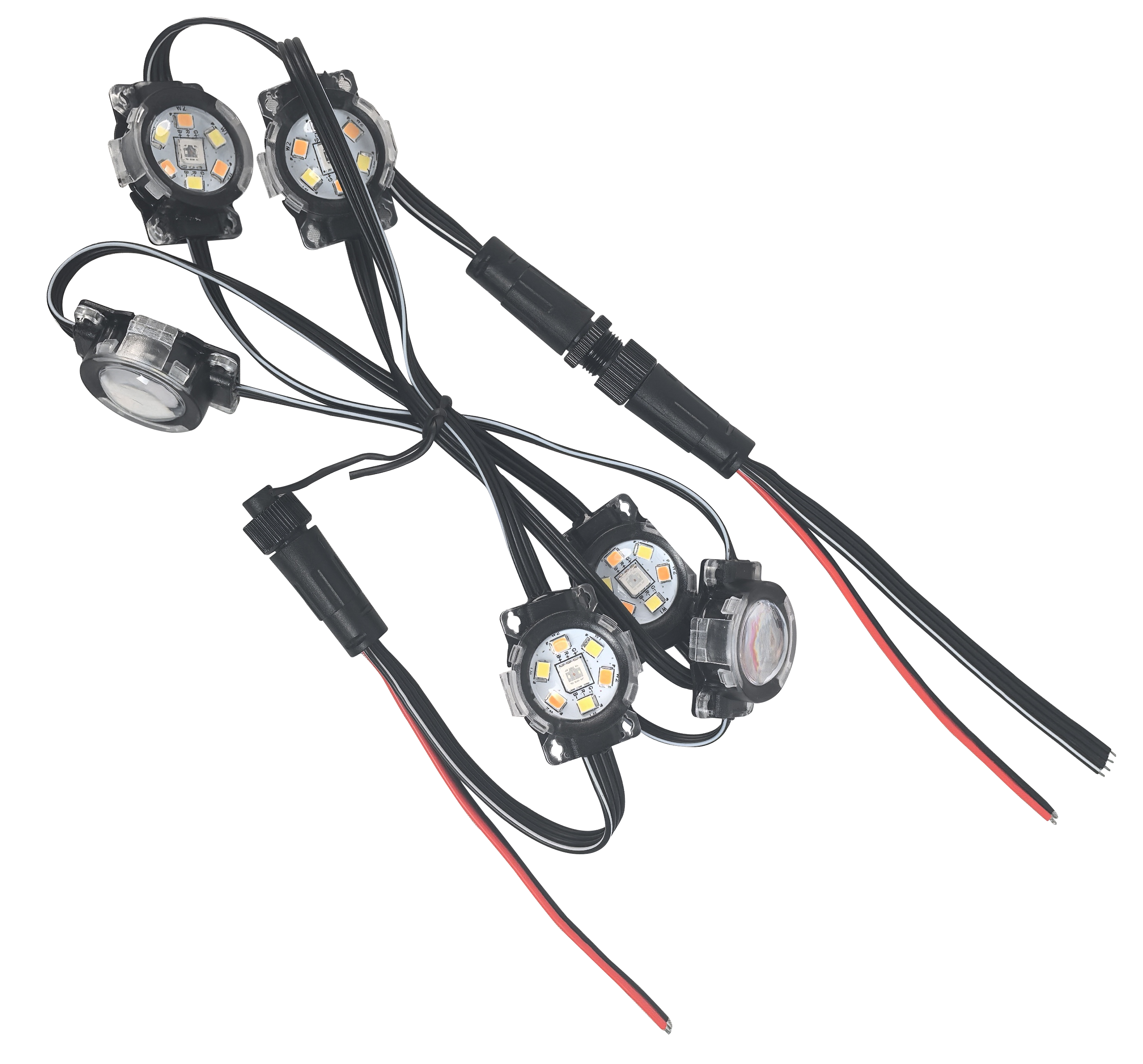 24V RGB Color Changing Waterproof 2.8W Aluminum Track Outdoor Point Lights PXL640picture3