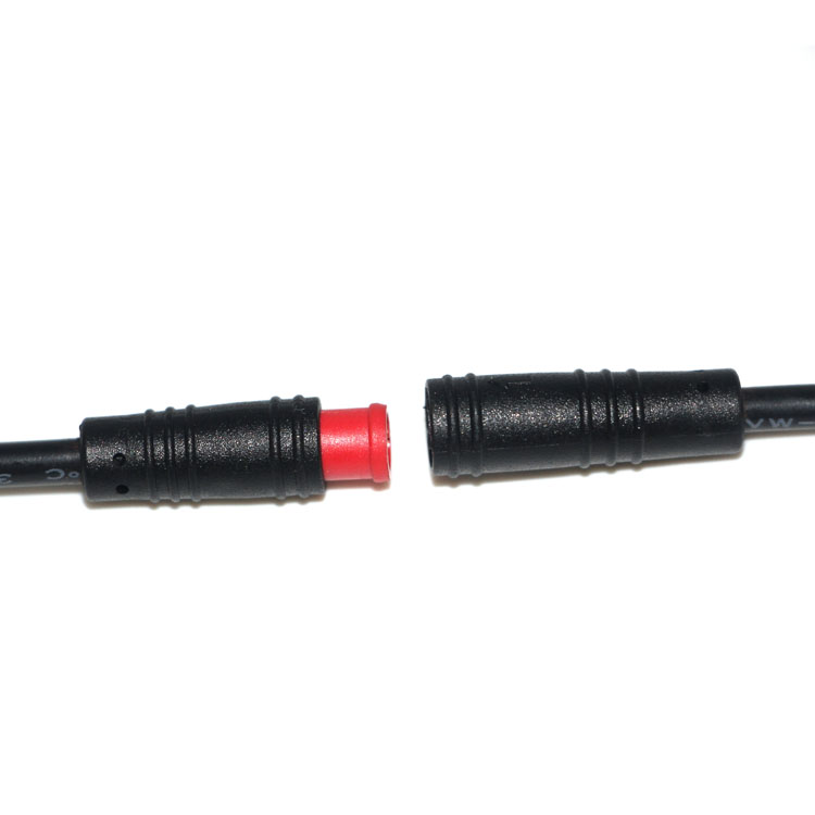 M8 Red Rubber Core 2Pin Male and Female Connector IP65 Waterproof Cable LCR1000picture3