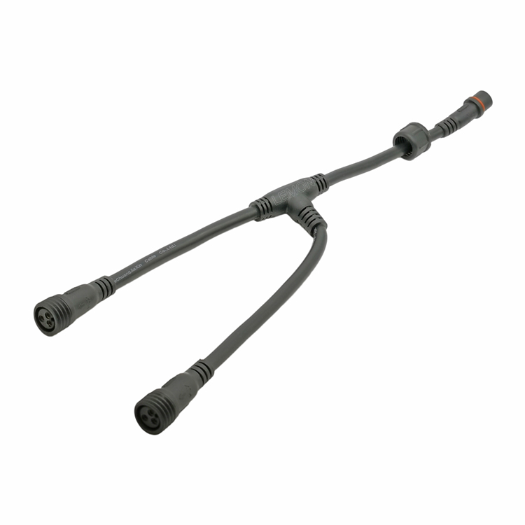 Outdoor IP68 LED Strip 3 Way T Shape Male Female Waterproof Connector Cable LCR900picture4