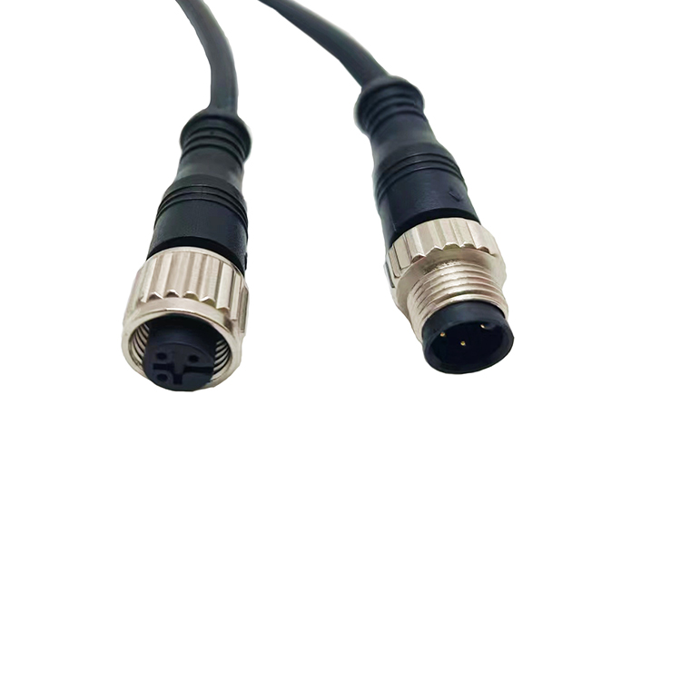 IP67 M12 Metal Male Female Waterproof Connector Customizing Cable LCR700picture3
