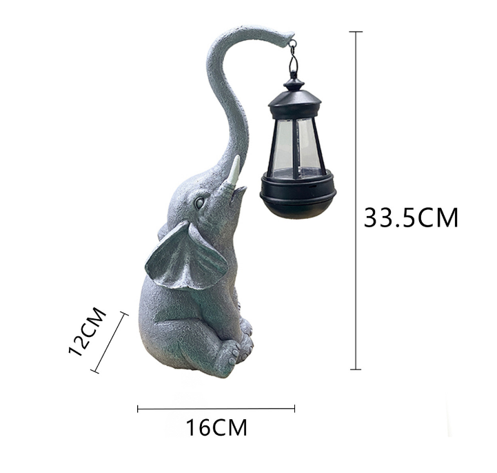 LED Solar Garden Light Resin Elephant Lawn Lamp Animal-Themed BLL2400picture2