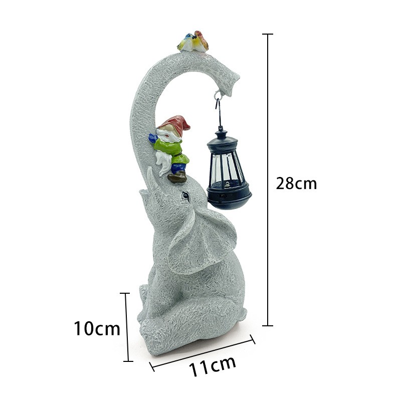 LED Solar Garden Light Resin Elephant Lawn Lamp Animal-Themed BLL2400picture3