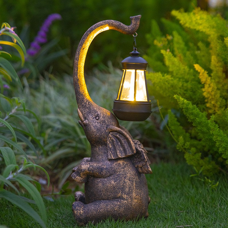 LED Solar Garden Light Resin Elephant Lawn Lamp Animal-Themed BLL2400picture4