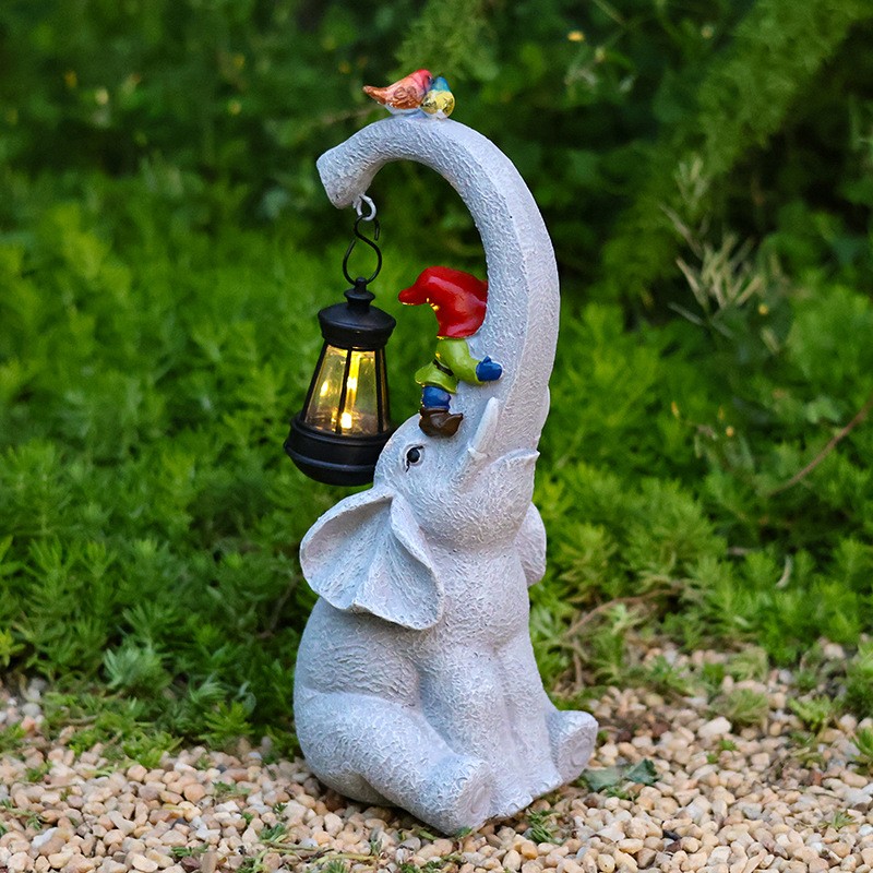 LED Solar Garden Light Resin Elephant Lawn Lamp Animal-Themed BLL2400picture5