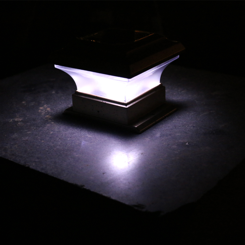 IP65 Modern 4x4 Warm White LED Solar Garden Post Cap Light SPS210picture5