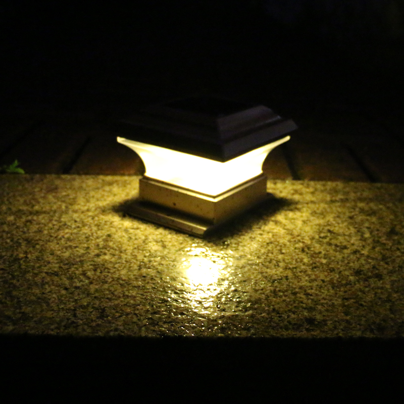 IP65 Modern 4x4 Warm White LED Solar Garden Post Cap Light SPS210picture6