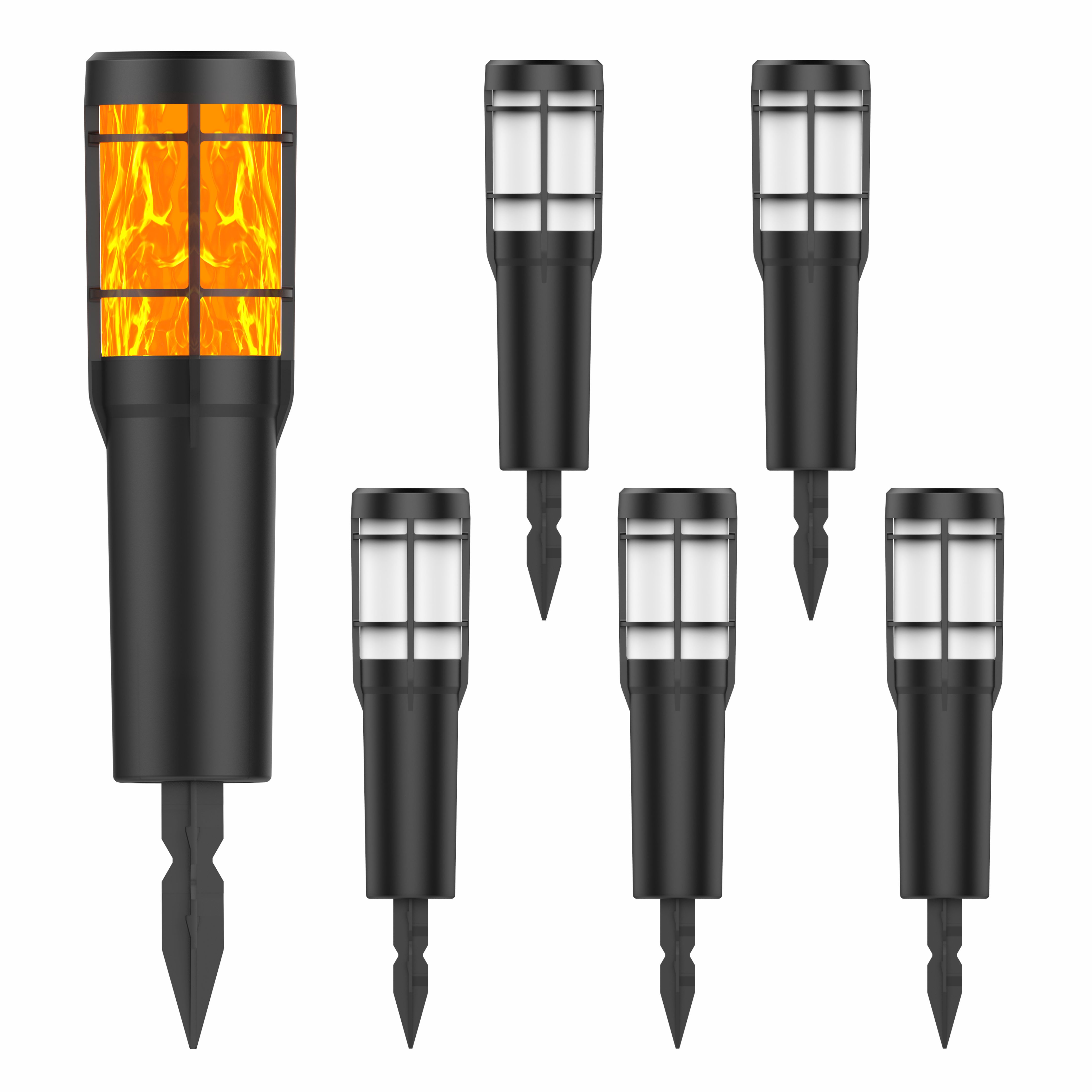 Auto Switch Fire Glow Solar Lawn Lamp with LED Light Source Waterproof SFM170picture2