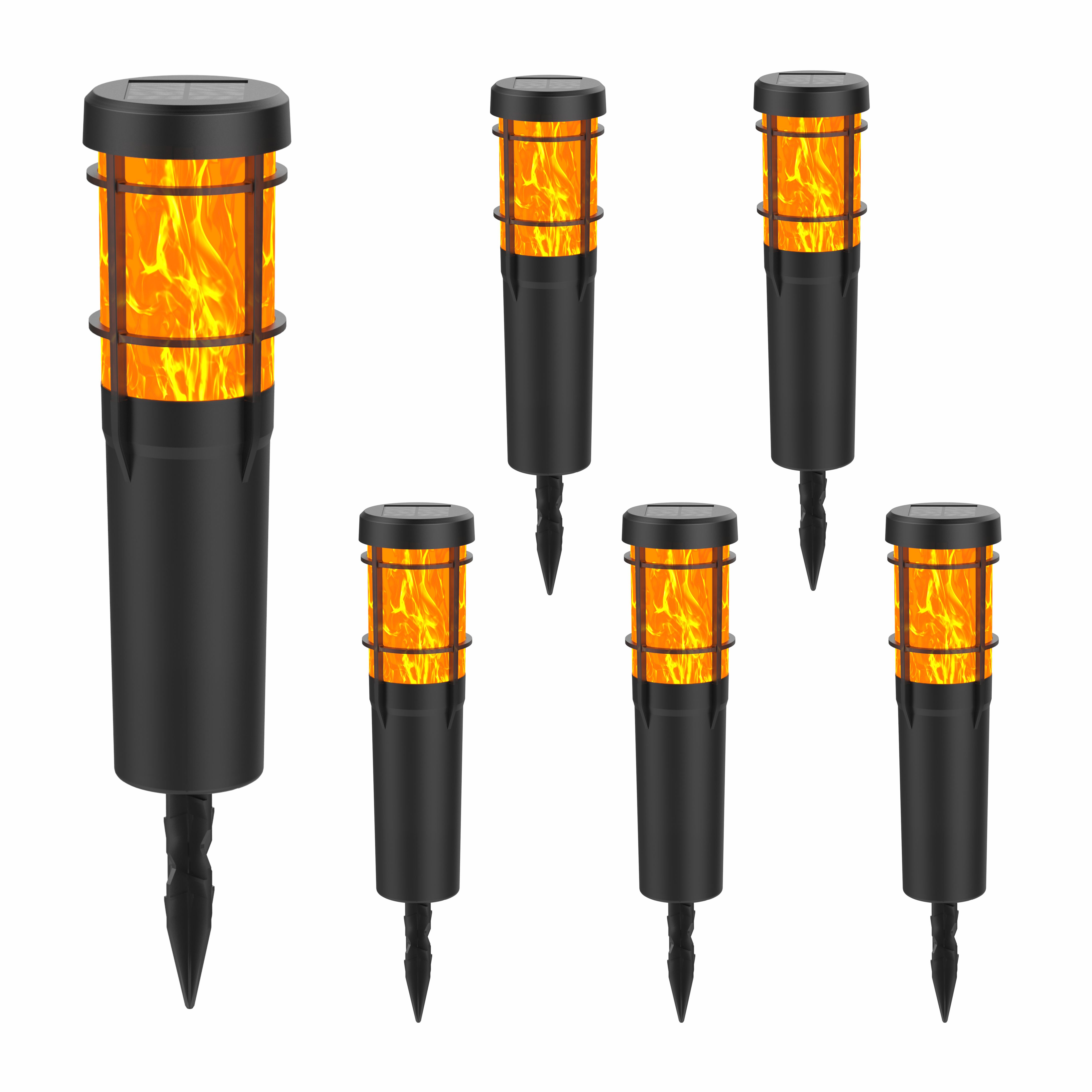 Auto Switch Fire Glow Solar Lawn Lamp with LED Light Source Waterproof SFM170picture4