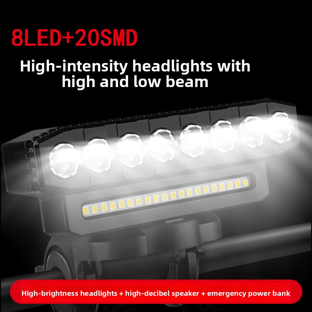 Cycling-specific Horizontal Headlight, Bicycle High-Low Beam Dual-Mode BKE850picture3