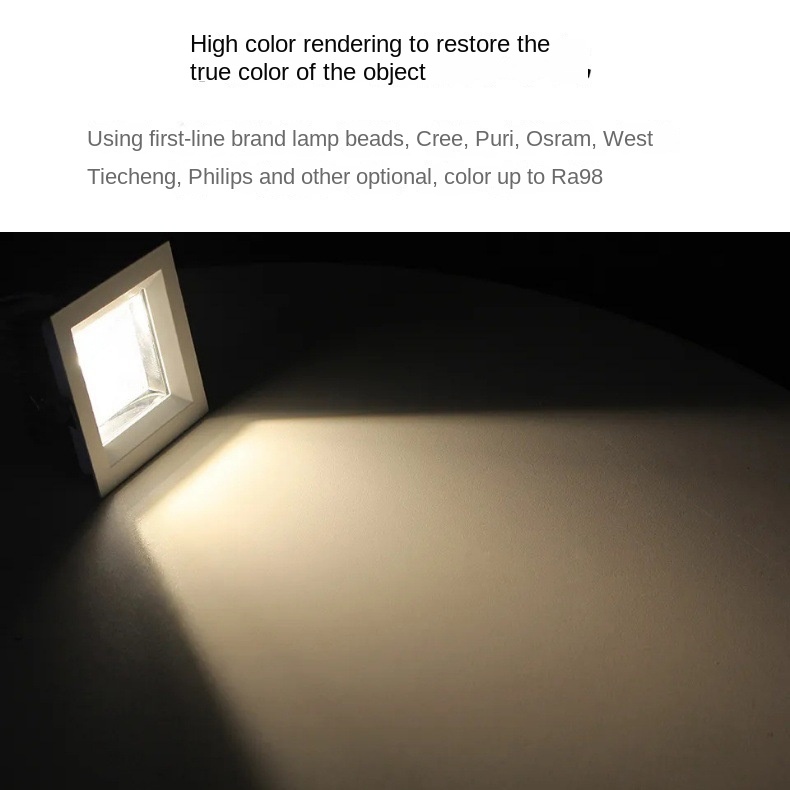 Modern IP65 Waterproof Square 10-50W Aluminum LED Recessed Downlights DL2070picture5