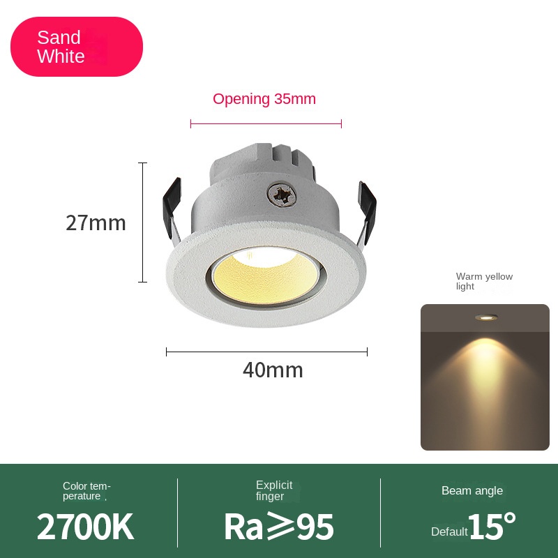 Mini 1W-3W LED Spotlight Modern Adjustable Angle Downlight DL2060picture5