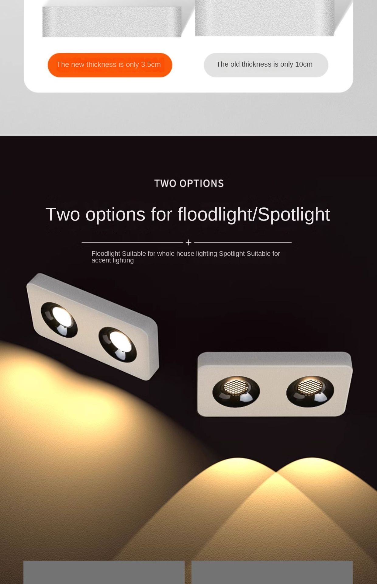 Wholesale 36W High Lumen Ultra-Thin Anti-Glare LED Downlights Four-Head Recessed for Modern Living Rooms and Bedrooms