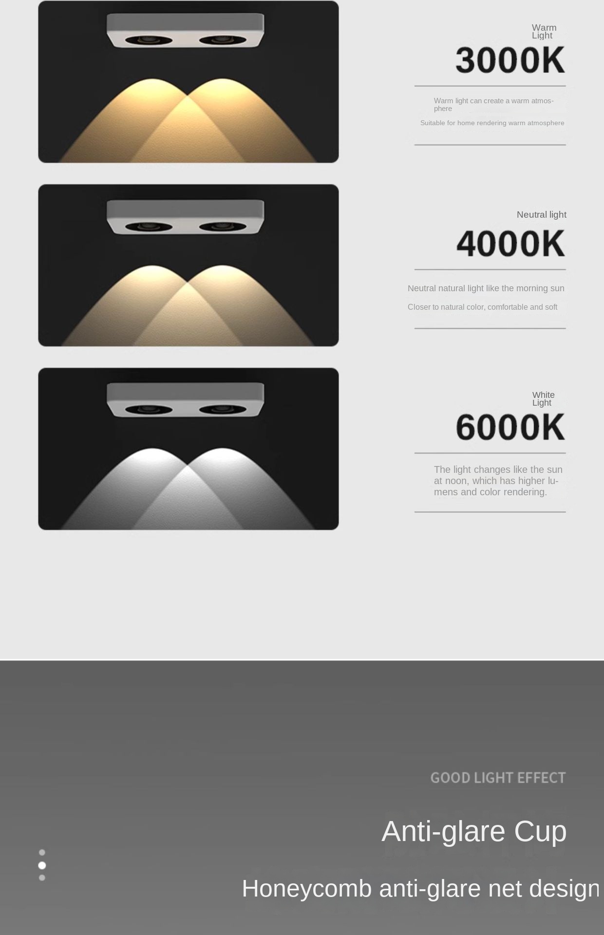 Wholesale 36W High Lumen Ultra-Thin Anti-Glare LED Downlights Four-Head Recessed for Modern Living Rooms and Bedrooms