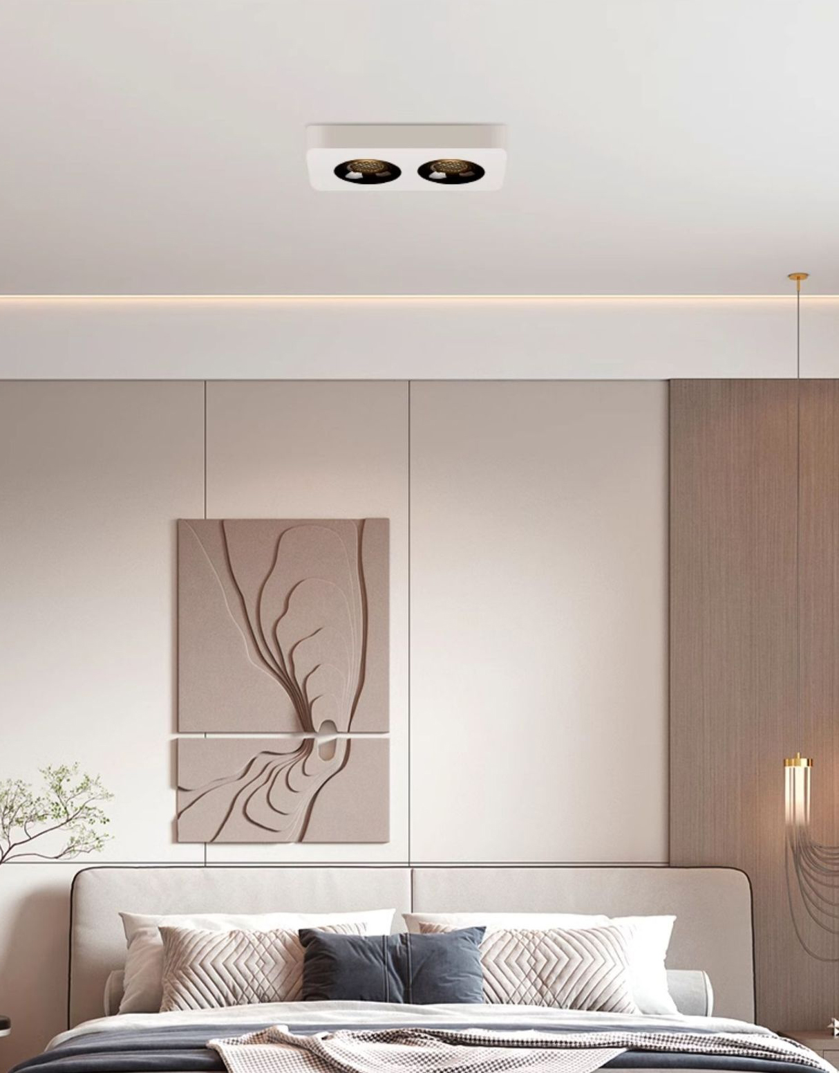 Wholesale 36W High Lumen Ultra-Thin Anti-Glare LED Downlights Four-Head Recessed for Modern Living Rooms and Bedrooms