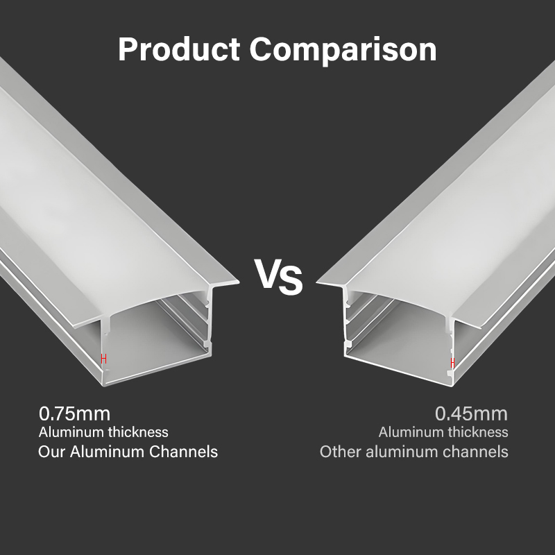 5*5 Aluminum Frame Profile LED Aluminum Track Rail Profile TBS1600picture4