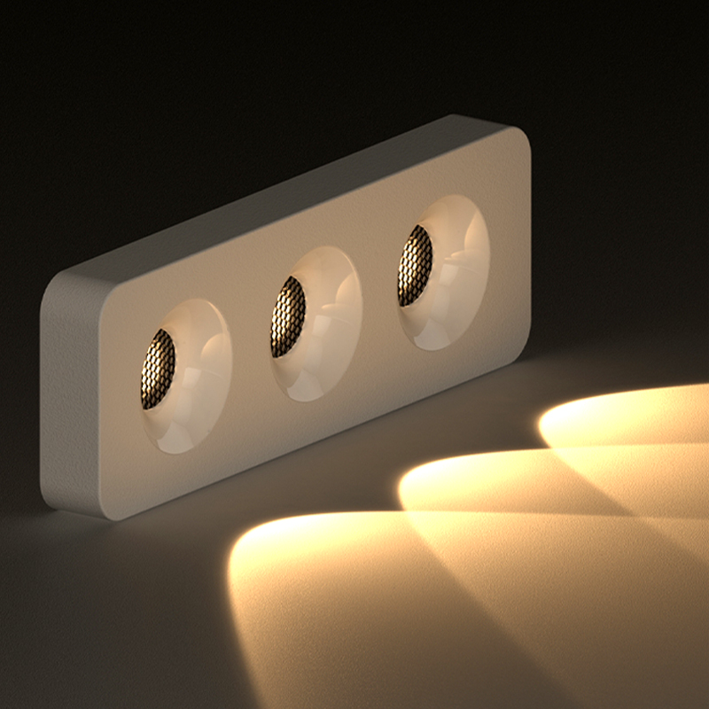 Square Single/Dual/Triple-Head LED Ceiling Spotlight Recessed Downlight DL2020picture3