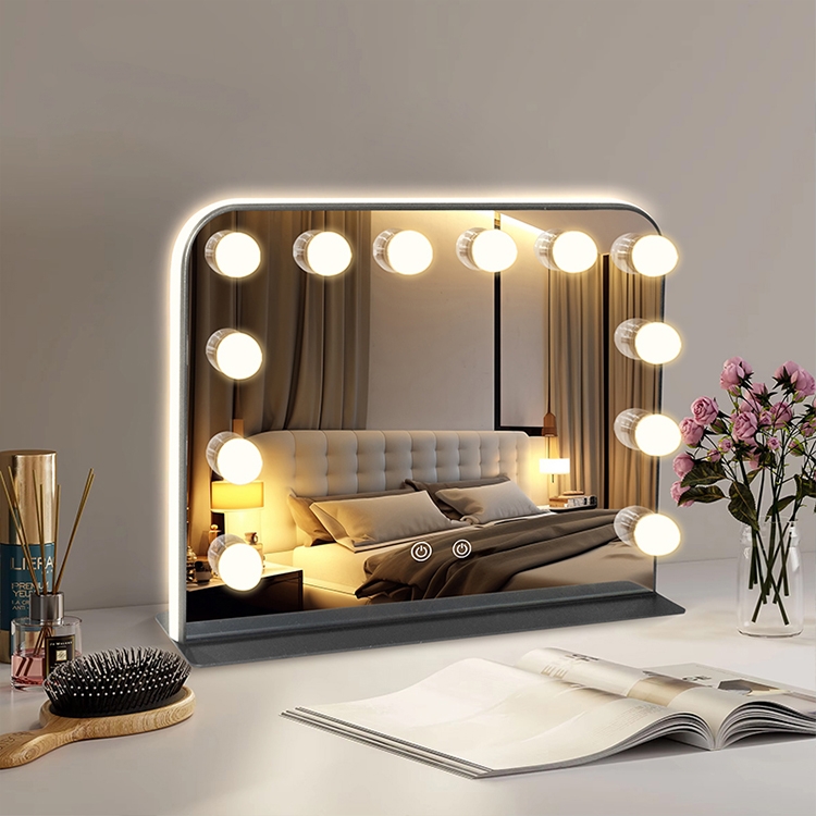 LED Makeup Mirror with Touch Control 3 Color Lights Magnifying Vanity Mirror MFL930picture3