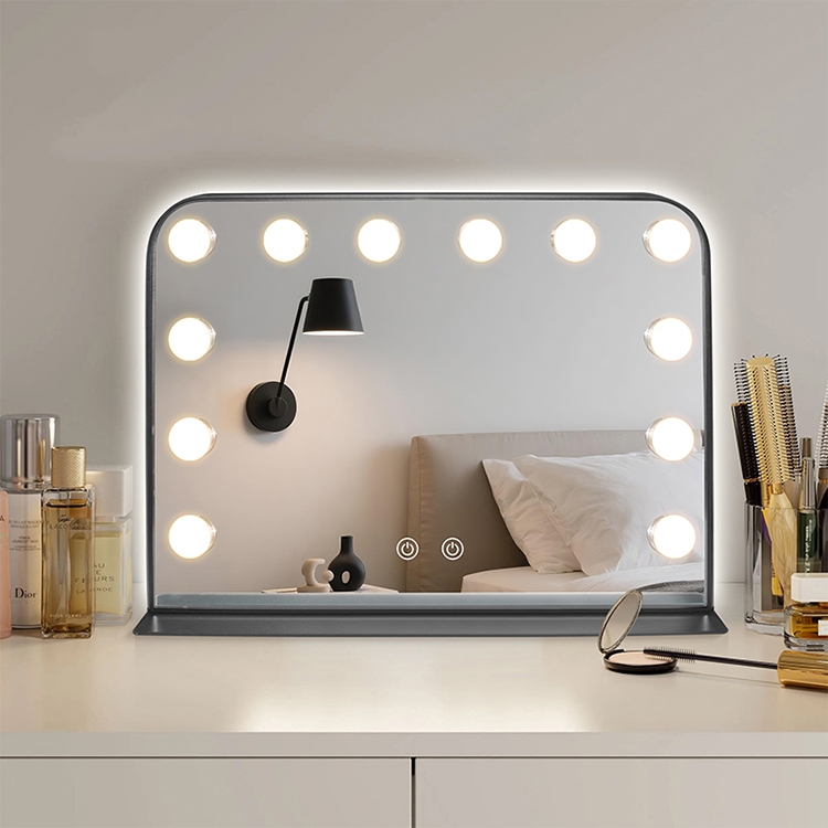 LED Makeup Mirror with Touch Control 3 Color Lights Magnifying Vanity Mirror MFL930picture4