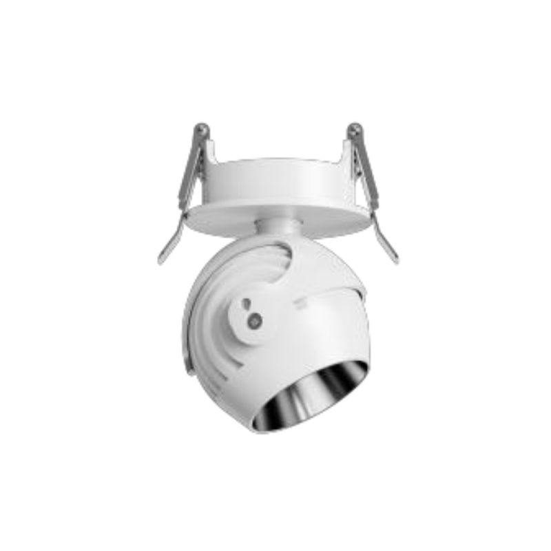 Round IP20 12W Spherical Aluminum Cob Led Spotlight with Cut-out 55mm and 4 Kinds of Optics for Villa Office Building