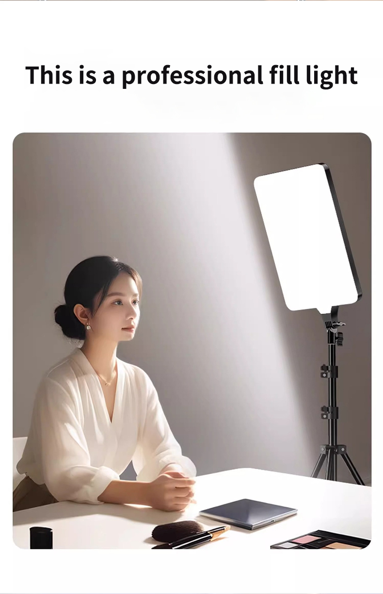MIAOTU LED Video & Photography Light Accurate RGB Color Rendering Fill Light Studio Camera Live Shooting Charging Tablet Light