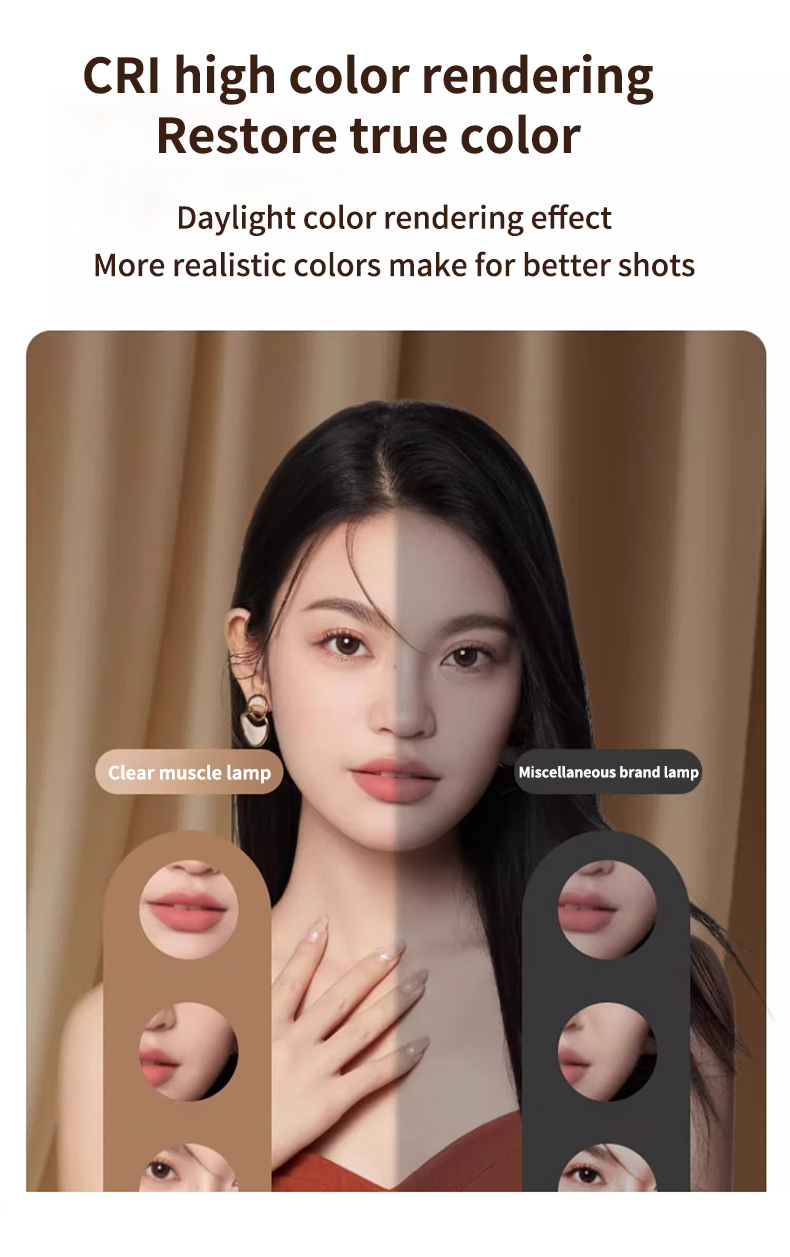 MIAOTU LED Video & Photography Light Accurate RGB Color Rendering Fill Light Studio Camera Live Shooting Charging Tablet Light