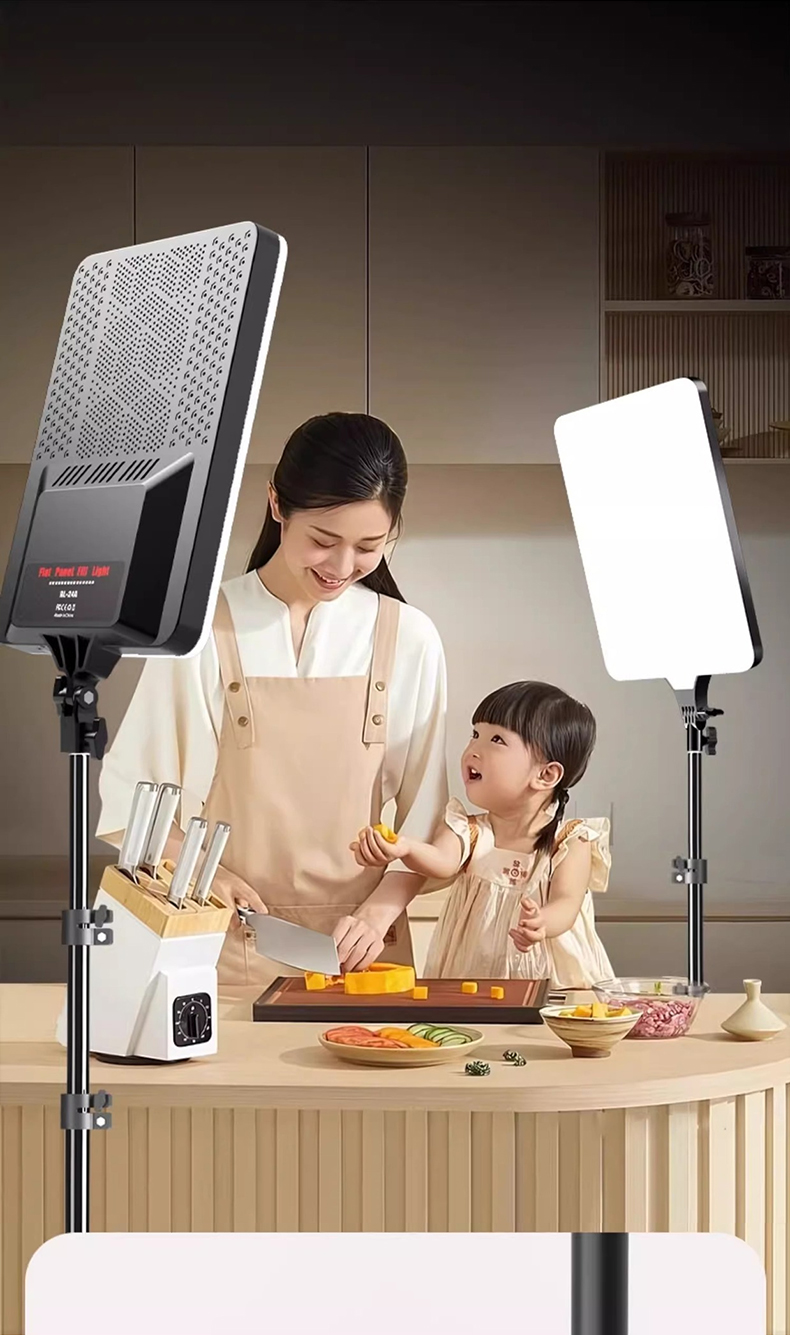 MIAOTU LED Video & Photography Light Accurate RGB Color Rendering Fill Light Studio Camera Live Shooting Charging Tablet Light